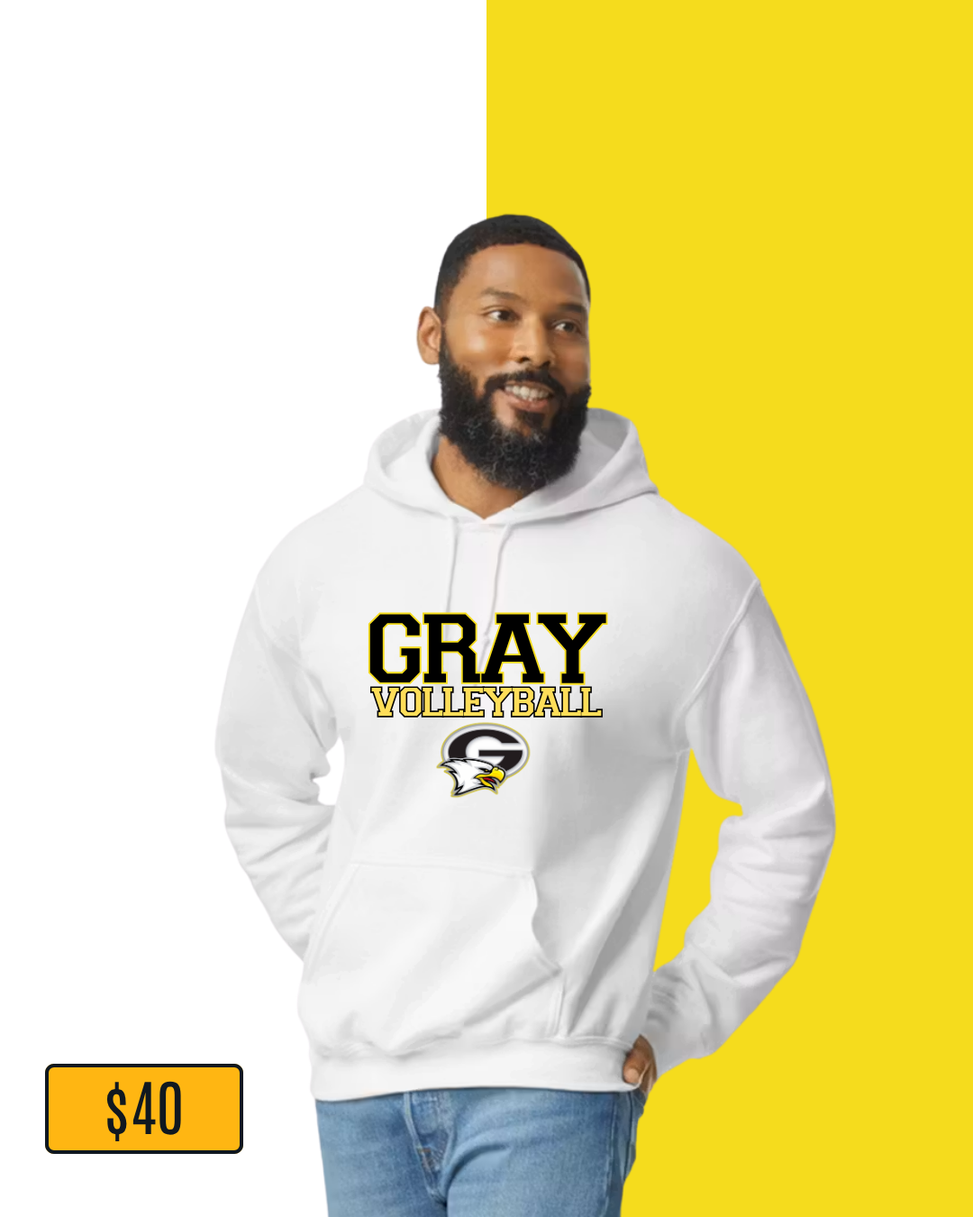 White • GRAY Volleyball